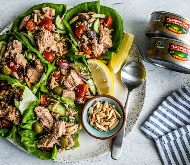 Mediterranean Tuna Lettuce Cups Genova Seafood
