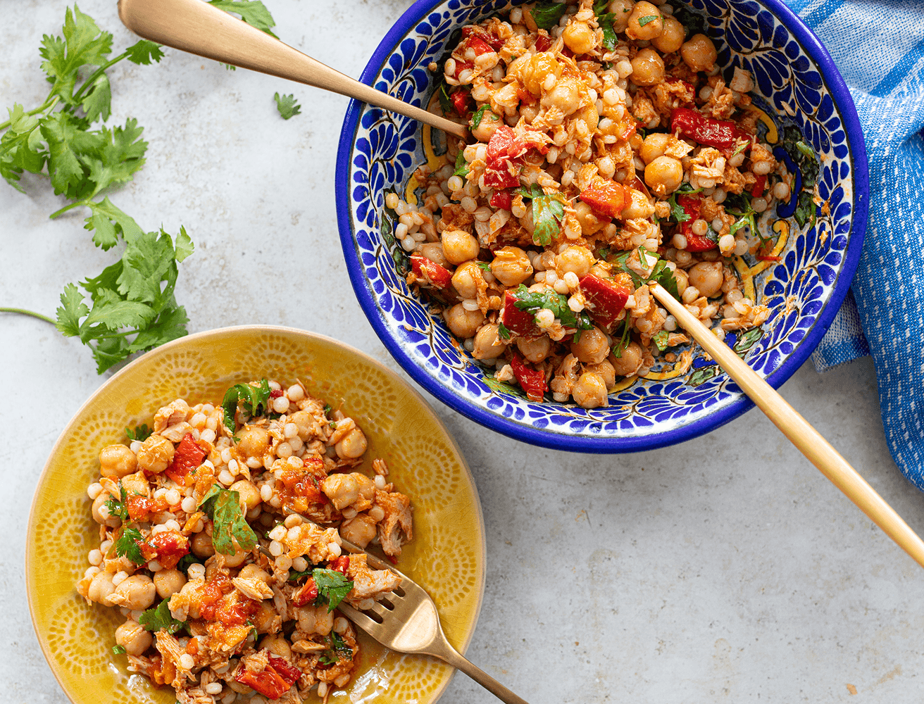 Harissa Couscous Tuna Salad