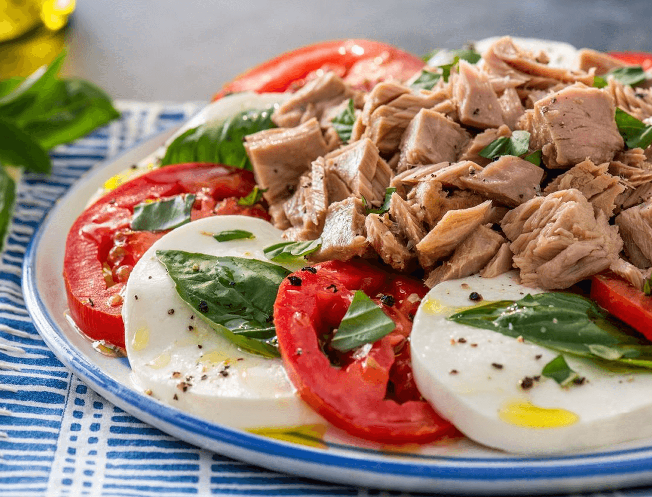 Tuna Caprese Salad
